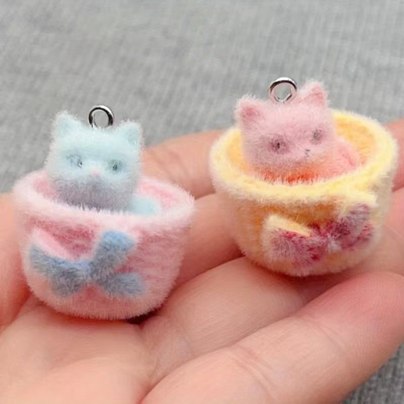 Resin Art Love - 4 шт. 3D-подвески в виде кошек