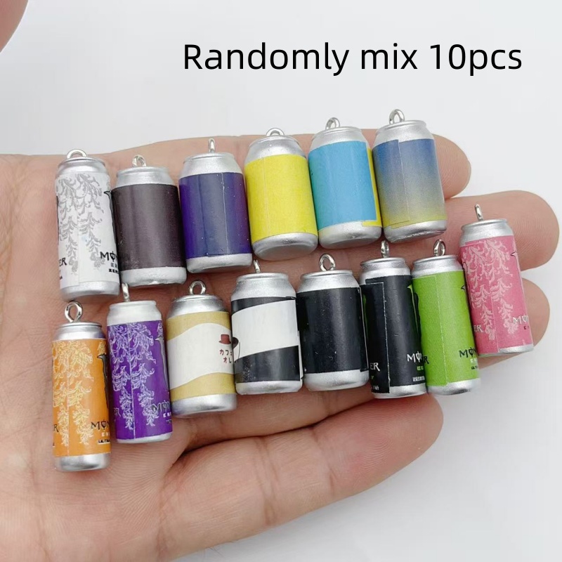 Resin Art Love - 10 шт. миниатюрных имитационных брелоков-баночек для