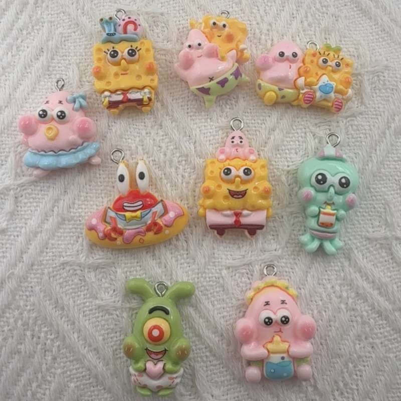 Resin Art Love - 10 шт. подвесок из смолы с
