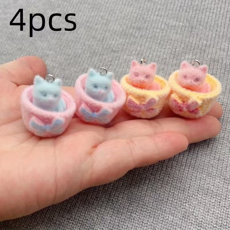 4 шт. 3D-подвески в виде кошек – обзор и цена Resin Art Love