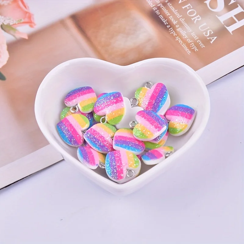 10 шт. разноцветных подвесок в – обзор и цена Resin Art Love