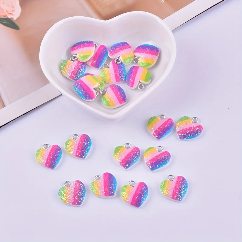 10 шт. разноцветных подвесок в – обзор и цена Resin Art Love