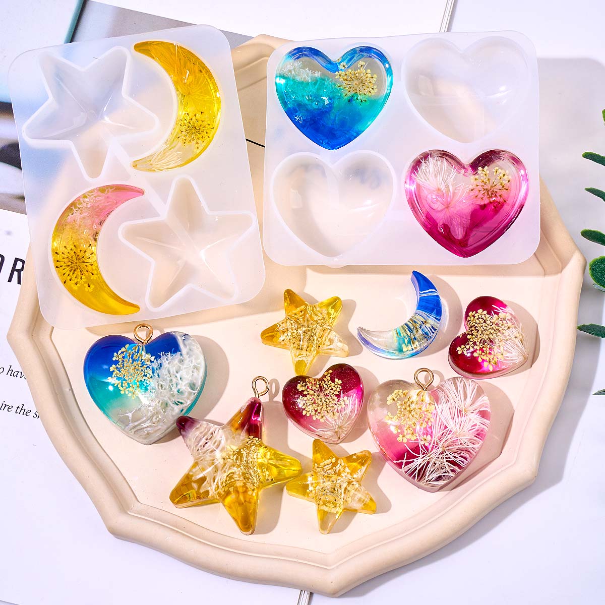 Силиконовая форма для подвесок – обзор и цена Resin Art Epoxy