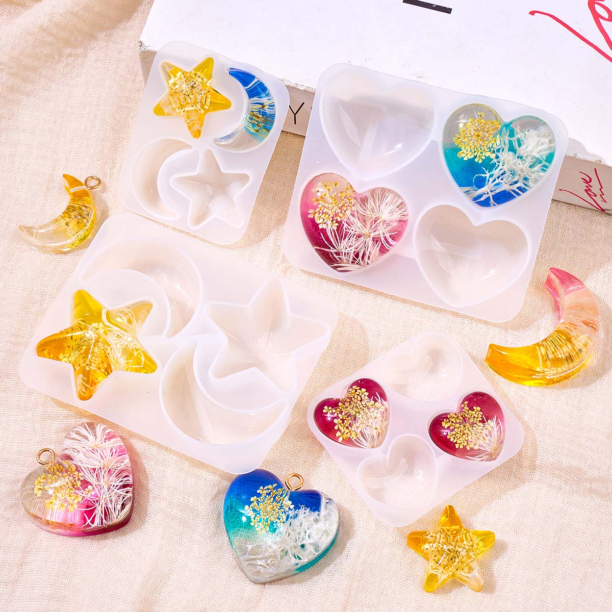 Силиконовая форма для подвесок – обзор и цена Resin Art Epoxy