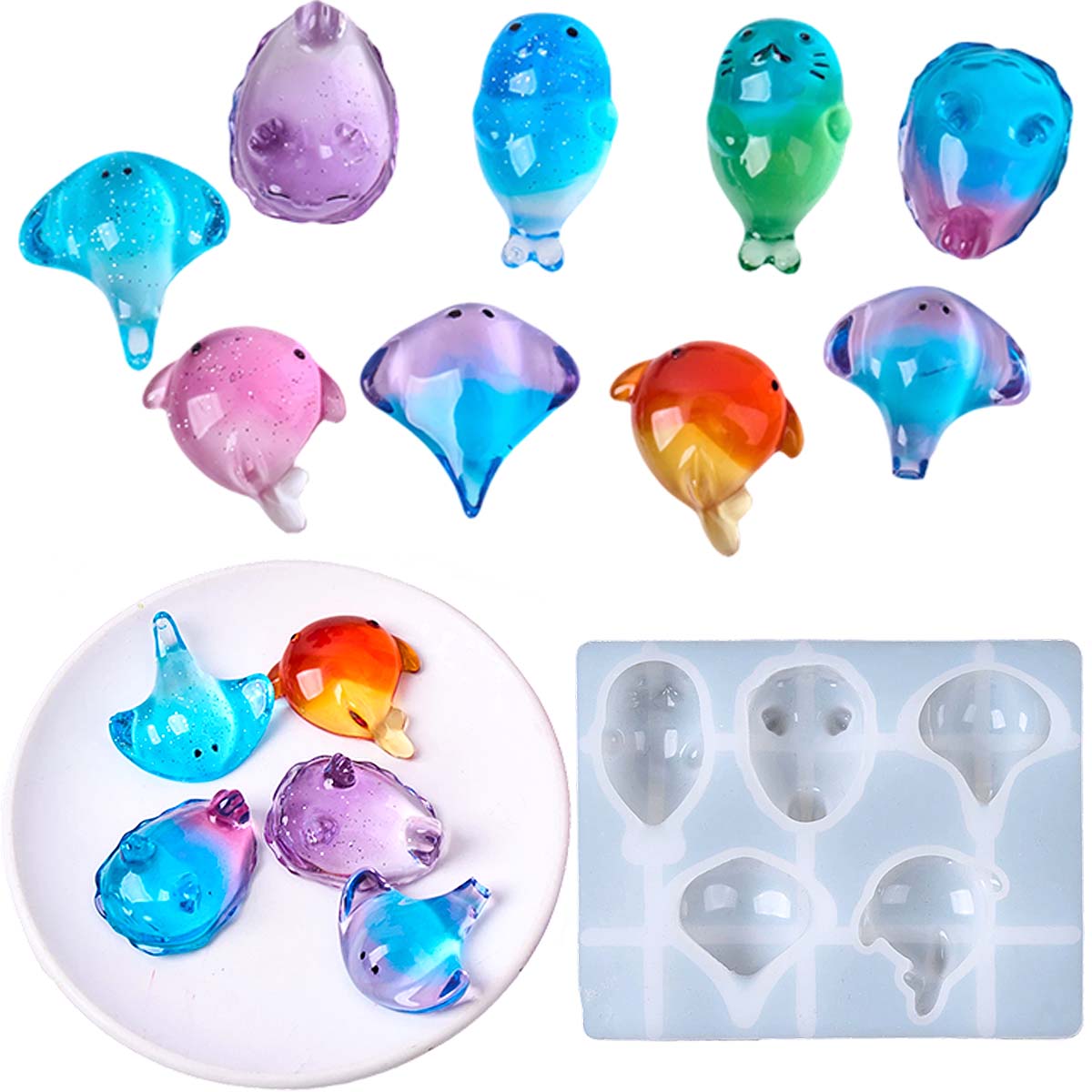 3D-форма из силикона «Манта» в – обзор и цена Resin Art Epoxy