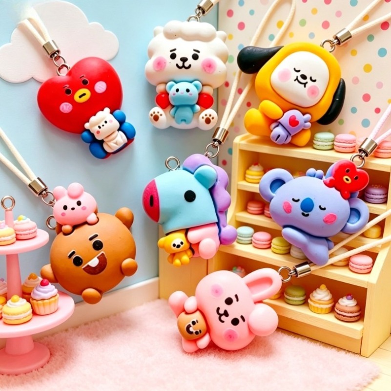 7 шт. смоляных мультяшных шарм – обзор и цена Resin Art Love